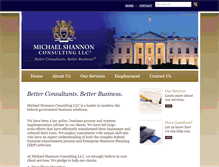 Tablet Screenshot of michaelshannonconsulting.com